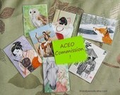 Digital Color ACEO Custom Art Card Commission - Brandy Woods