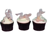FOR HIM Valentines Day - 12 Edible Sexy, Naked Women - Cake Toppers, Bachelor Party, Naughty,