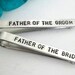 Father of the Bride and Groom Personalized Tie Clips (set of 2) - Hand Stamped Tie Clip - Men's Wedding Accessories - Wedding Party (001)
