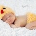 Little Chick Set Beanie and Diaper cover Baby Newborn Crochet Photography Prop