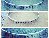 Give Love Create Change Cuff Bracelet