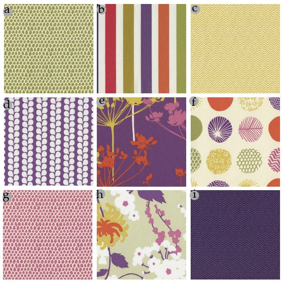 Custom crib bedding - Piper