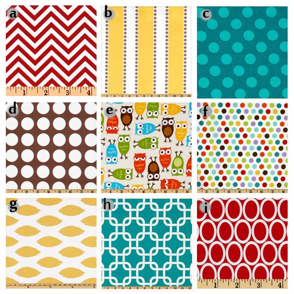 Custom Crib bedding - Colorful Owl Bedding
