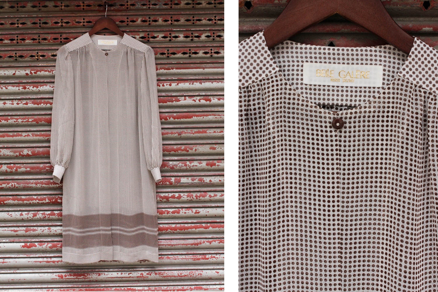 Vintage Spotty Shear Blouse Jacket