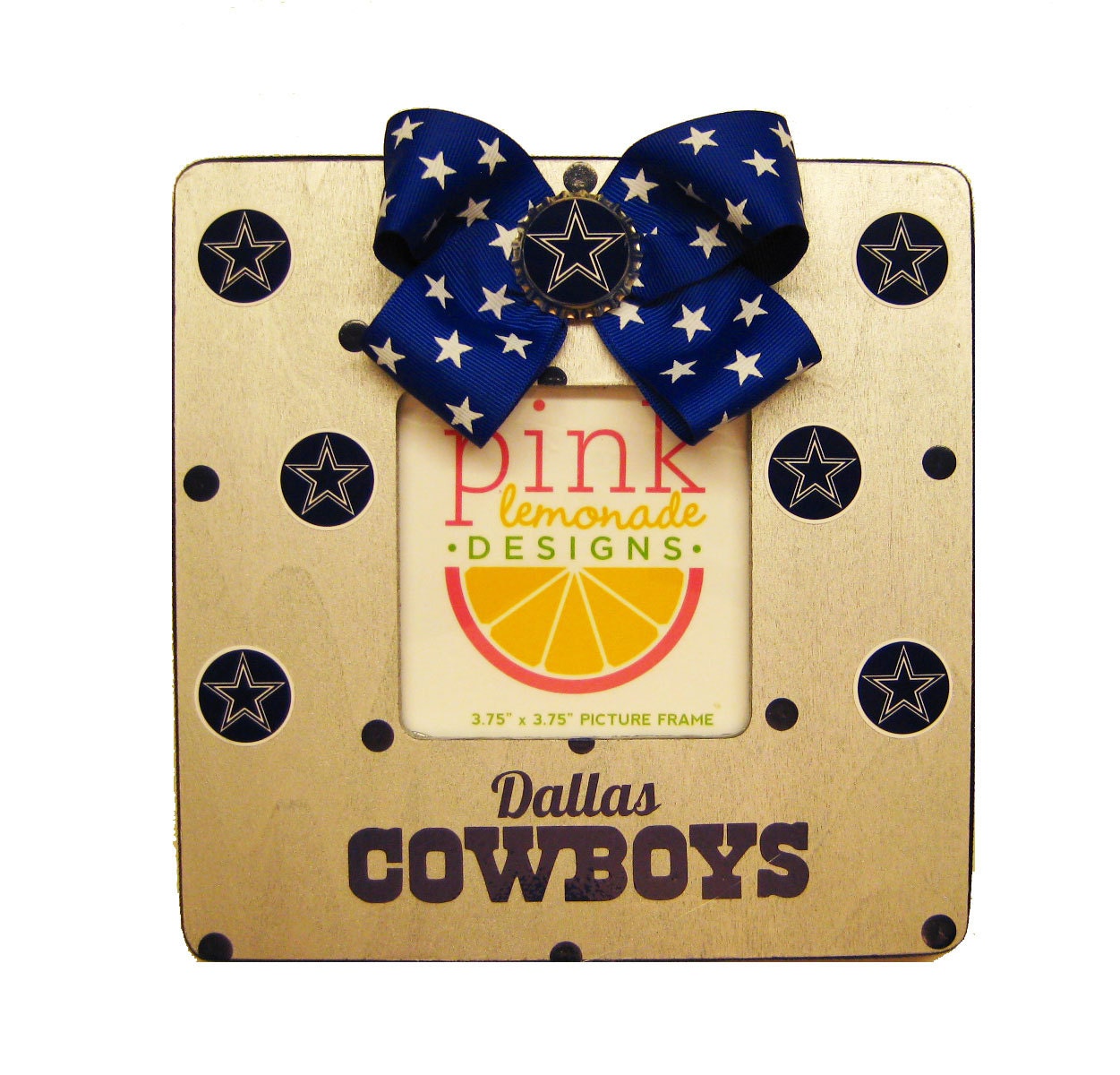 Dallas Wood Handpainted Picture Frame Custom Any Team