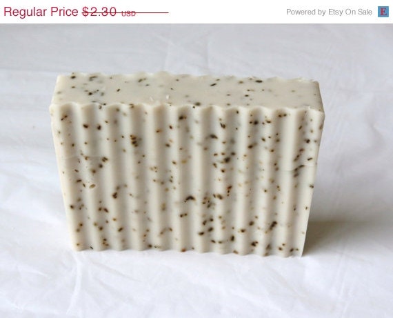 Memorial Day SALE Organic Green Tea Goats Milk Soap with Grapefruit, Lavender and Black Pepper - Sample Size