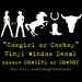 Cowgirl or Cowboy Window Sticker FREE SHIPPING