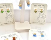 Genuine Sea Glass 14KT Gold Filled Starfish Earrings