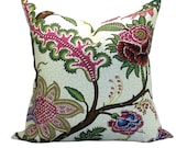 Sinhala Linen pillow cover in Jewel - 18 x 18