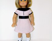 Polka Dot Pink Dress Perfect for American Girl Doll Kit or Ruthie