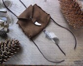 Wolf Medicine Bag - shaman druid witch medicine fetish bag pagan Wolf Totem