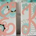 Maya Floral Monogram Initial Baby Nursery Painting Canvas Personalized Paisley Splash My Baby Sam