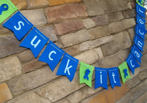 Suck It Cancer Felt Bunting Banner Garland Il_170x135
