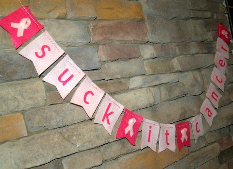 Suck It Cancer Felt Bunting Banner Garland Il_170x135