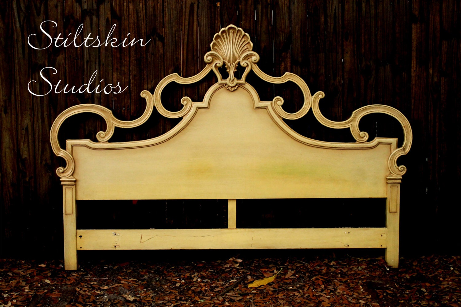 Gorgeous French Provincial Ornate Louis XVII King Headboard CUSTOM