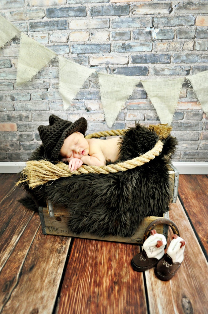 Crochet cowboy hat 