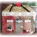 Decorative Pillow, Key to My COTTAGE Pillow,  9.5 x 9 inches House Home Decor Prim Primitive Handmade CharlotteStyle Folk Art