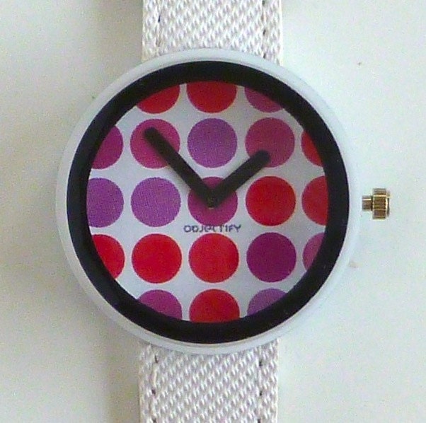 Objectify Binary Pink Wrist Watch