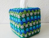 Crochet Tissue Box Cover, Kleenex Tissue Box Cozy