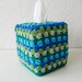 Crochet Tissue Box Cover, Kleenex Tissue Box Cozy