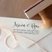 Custom Calligraphy Return Address Stamp -- Mixed Calligraphy and type - Rebel Stout Style large zip code