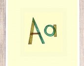 Letter A Digital Print