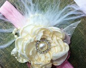 Sweet Sugar by NEVER NOLA infant small flower with vintage lace leaves
