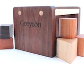 personalized SHAPE SORTING toy - an heirloom educational wooden toy with homegrown organic finish, waldorf learning for baby and toddler