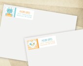 Custom Robot Baby Shower - PRINTABLE Return Address Labels - HWTM