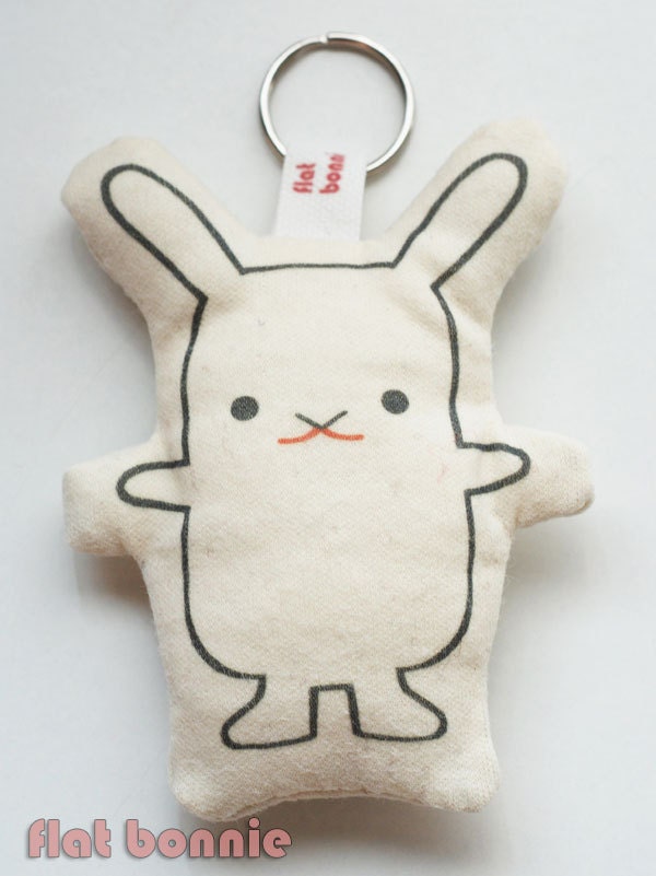 Flat Bonnie "Good Luck" key ring / charm