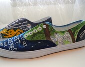 Doctor Who Canvas Painted Shoes