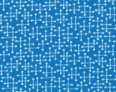 Apple Jack by Tim & Beck for Moda Fabric, Jacks in Blue, 100% Cotton, 1/2 Yard