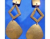 vintage 4" designer MARJORIE BAER S.F runway earrings