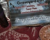 Graveyard / Cemetery Entrance Dirt - Dragon's Blood Candle - Hoodoo, Witchcraft, Voodoo, Powerful Purpose