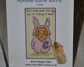 HAMSTER EASTER BUNNY Cross Stitch Pattern Book - Dh Designs (2004)