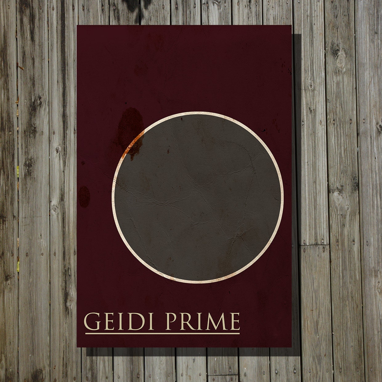 Dune Print Geidi Prime Poster Movie poster scifi illustration Geidi Prime art Size 11x17