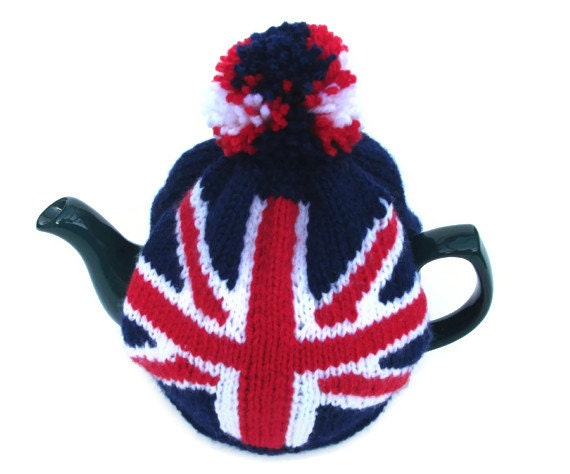 Union Jack tea cosy cozy for a medium  pot. Made to order.