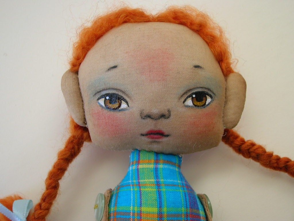 OOAK Irish art doll "Aileen"