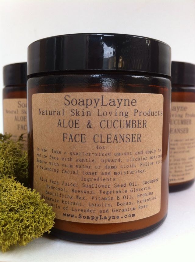 Aloe & Cucumber Cleansing Cream, 4oz.