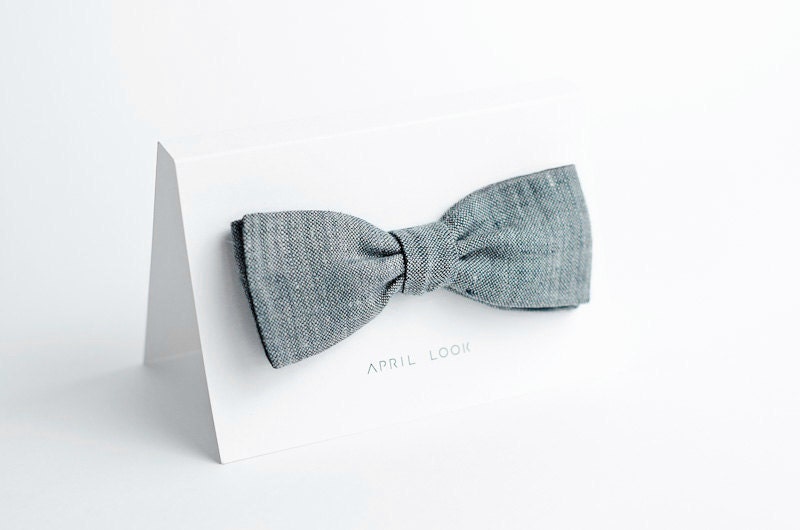 Classic mens bow tie - double sided