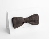 Brown bow tie - double sided