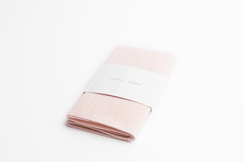 Blush pocket square