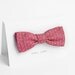 Red polka dot bow tie - double sided