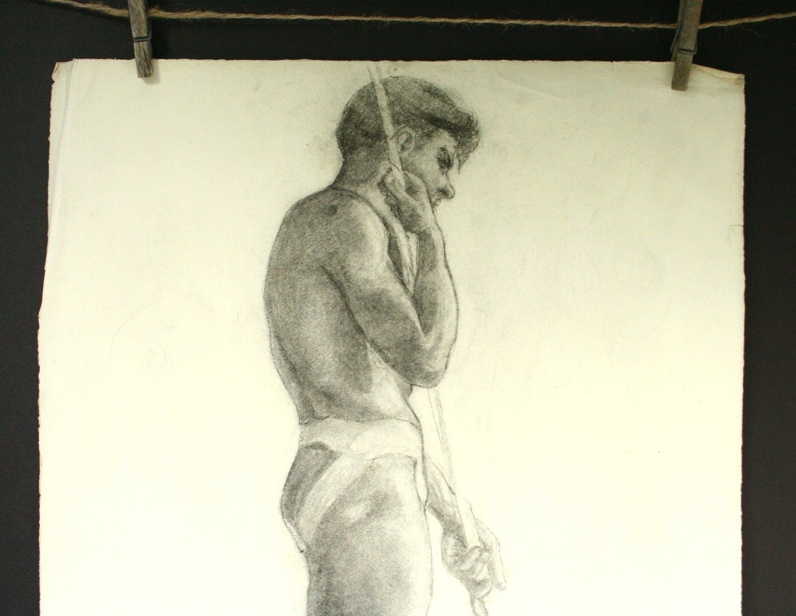 Figure drawing , original drawing 1930's