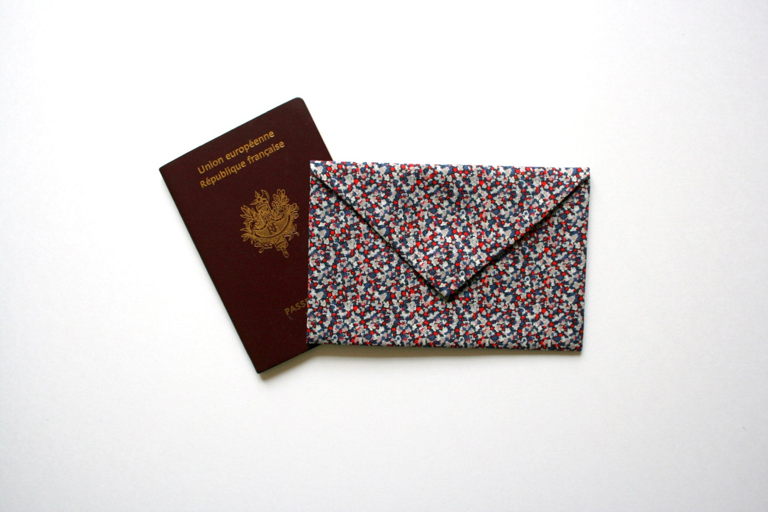 Mini fabric envelope Liberty fabric (passport, make up, ID... pouch)