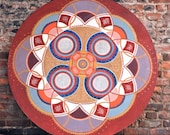 Large Mandala Painting / Free Curbside Delivery NYC