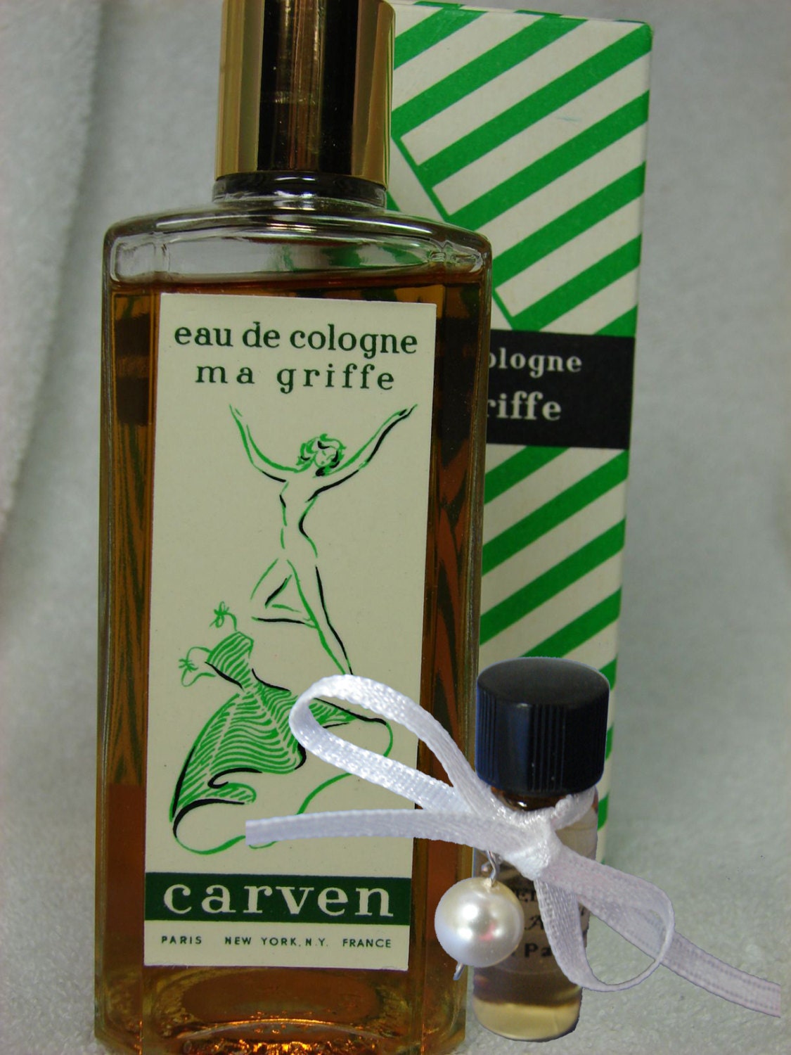 Vintage MA GRIFFE by Carven Sample Bottle EDC Eau de Cologne Perfume 2 ml Decant Vintage Rare and Hard to Find French Perfume Fragrance