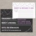 engagement stock the bar party invitation and drink recipe card - DIY printable by YellowBrickStudio