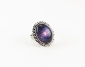 Nebula Galaxy Ring, Cosmic Jewelry, Adjustable Ring