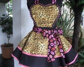 A Cougar Pin up Retro Style Apron